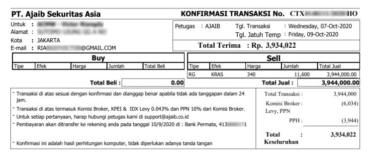 Ajaib Sekuritas Salah Kirim Konfirmasi Transaksi Saham Ajaib Sekuritas Salah Kirim Konfirmasi Transaksi Saham